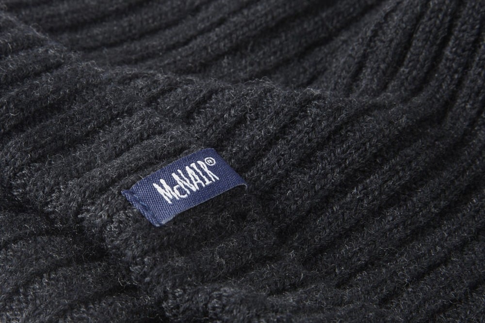 McNair men's beanie hat in charcoal