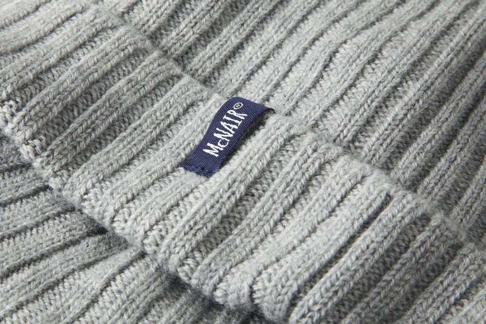 McNair men's beanie hat in silver mist