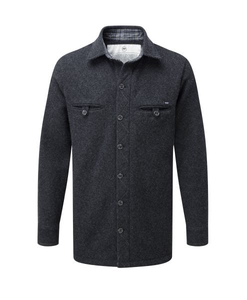 McNair men's merino fell shirt in charcoal