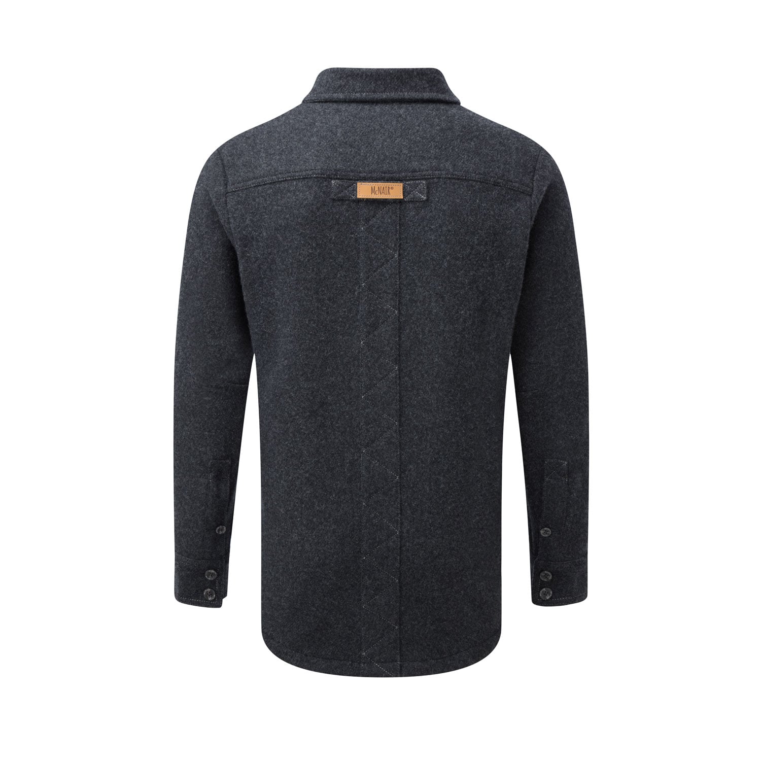 McNair men's merino fell shirt in charcoal