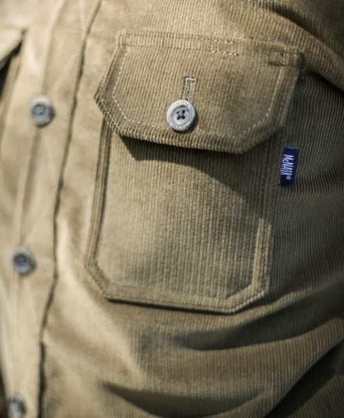 McNair Men's PlasmaDry corduroy Work Shirt - pocket detail