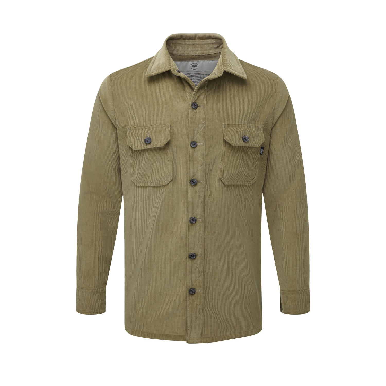 McNair Men's PlasmaDry corduroy shirt in light olive