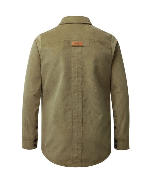 McNair Men's PlasmaDry corduroy shirt in light olive