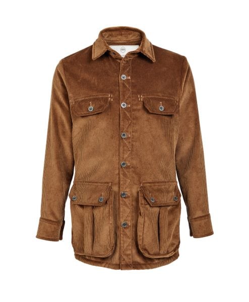 Men's Corduroy Moorland Plasmadry shirt in Bark