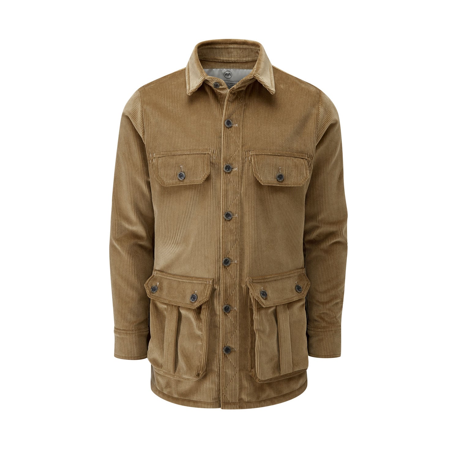 McNair men's corduroy Moorland Shirt in Bracken
