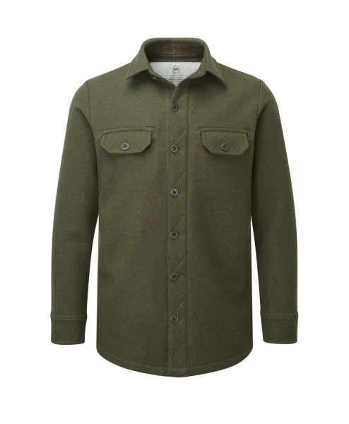 McNair men's mid weight merino Ridge Shirt in dark sage