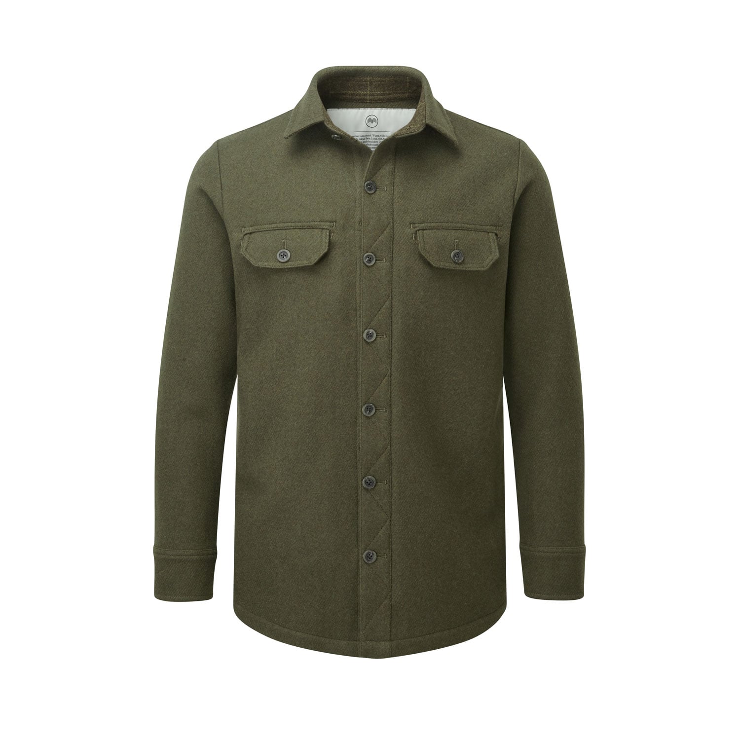 McNair men's mid weight merino Ridge Shirt in dark sage