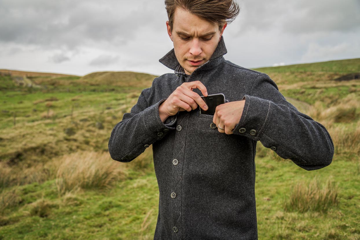 Men's heavy weight merino Ridge Shirt - Image 6