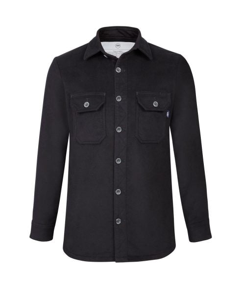 McNair men's PlasmaDry moleskin Force Shirt in Black