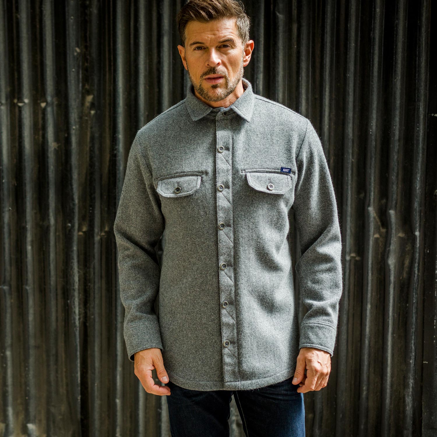 Men's heavy weight merino Ridge Shirt - Image 12