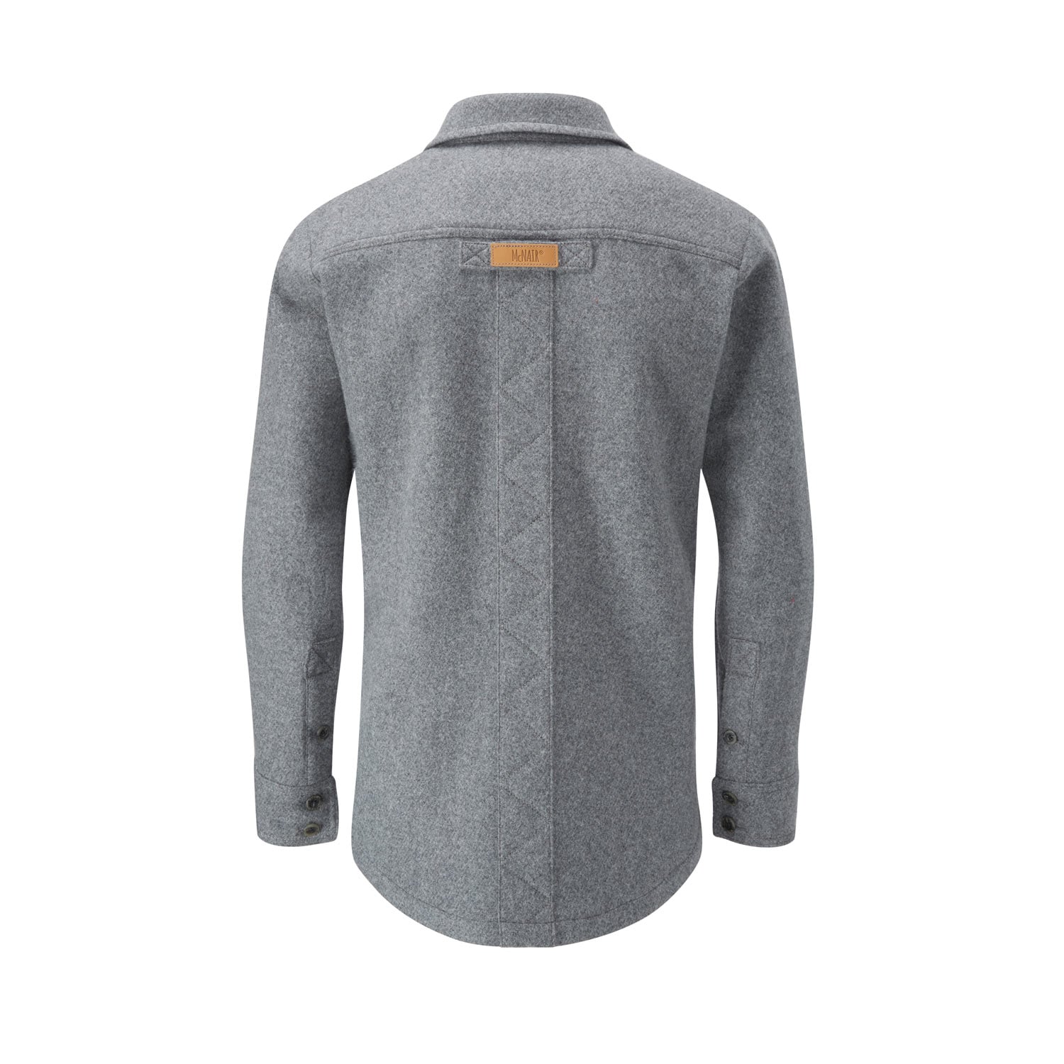 McNair merino shirt in Ash Melange