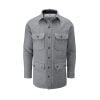 McNair men's merino jacket in Ash Melange