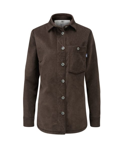 McNair women's PlasmaDry Work Shirt in Peat Brown