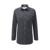 Women's Provenance AG Charcoal Melange merino Fell Shirt
