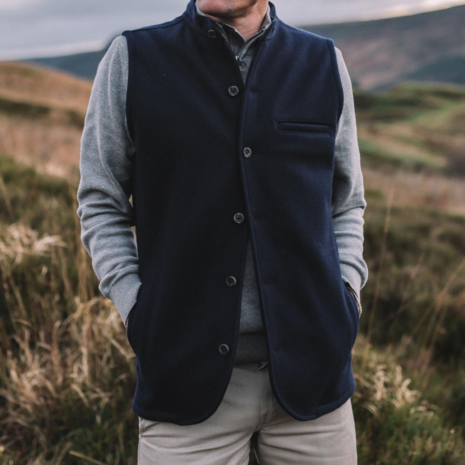 McNair men's merino Moonraker Gilet