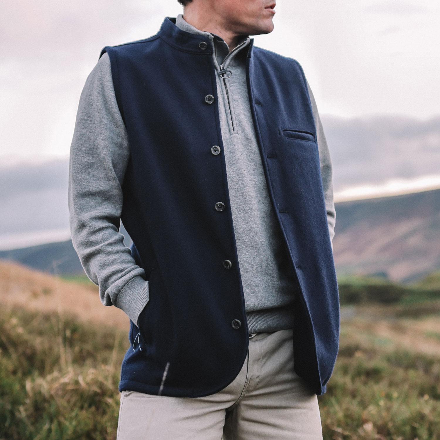McNair men's merino Moonraker Gilet