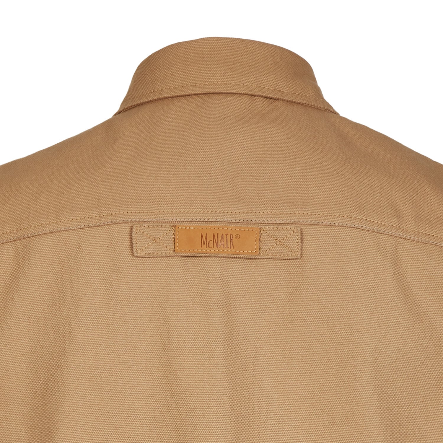 McNair PlasmaDry Canvas Work Shirt in sand (back)
