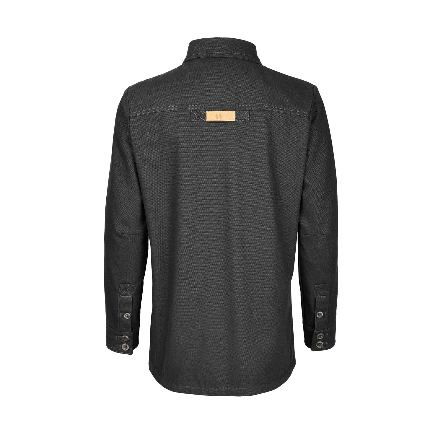 McNair women's PlasmaDry Canvas Work Shirt in black (back)
