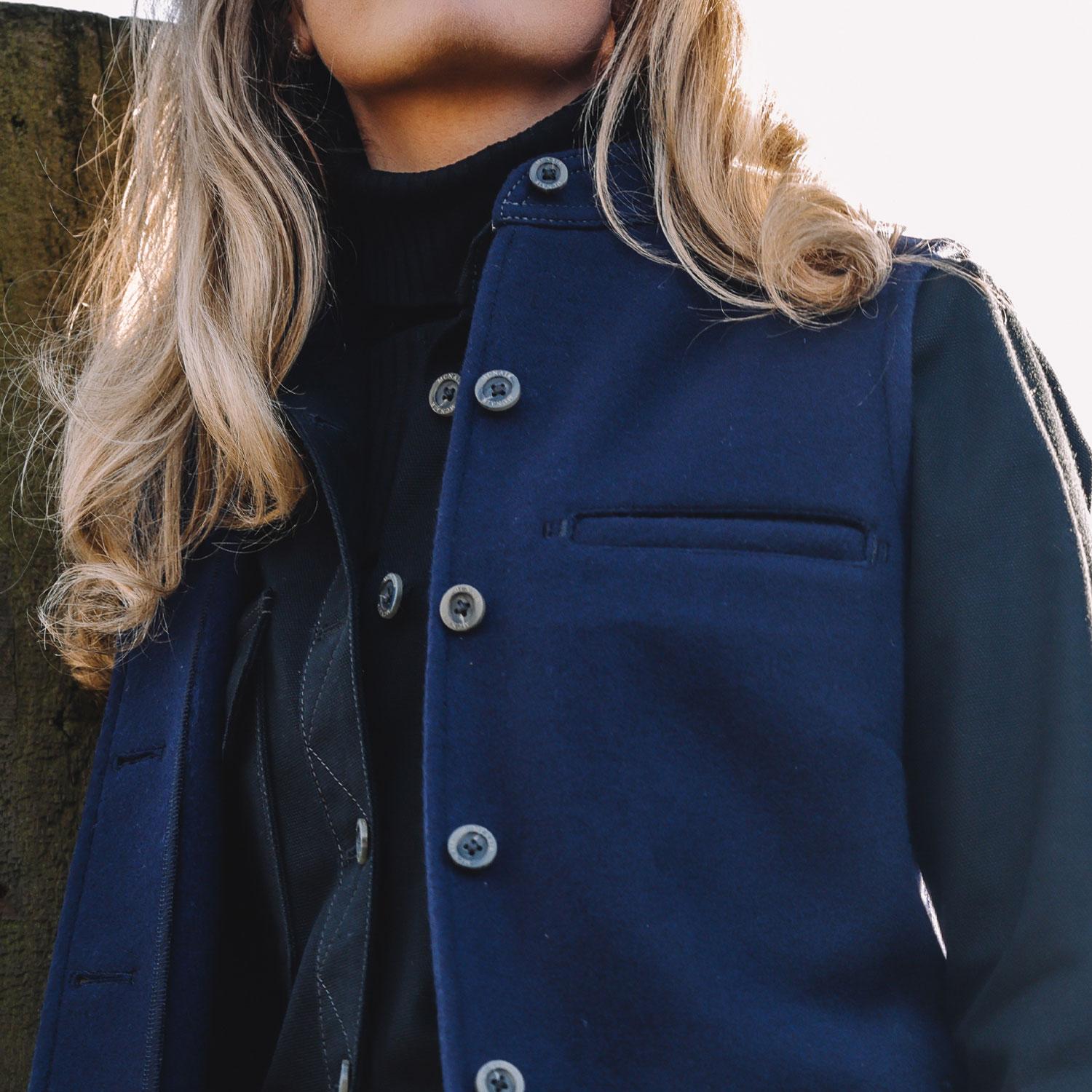 McNair women's merino Moonraker Gilet (front pocket)