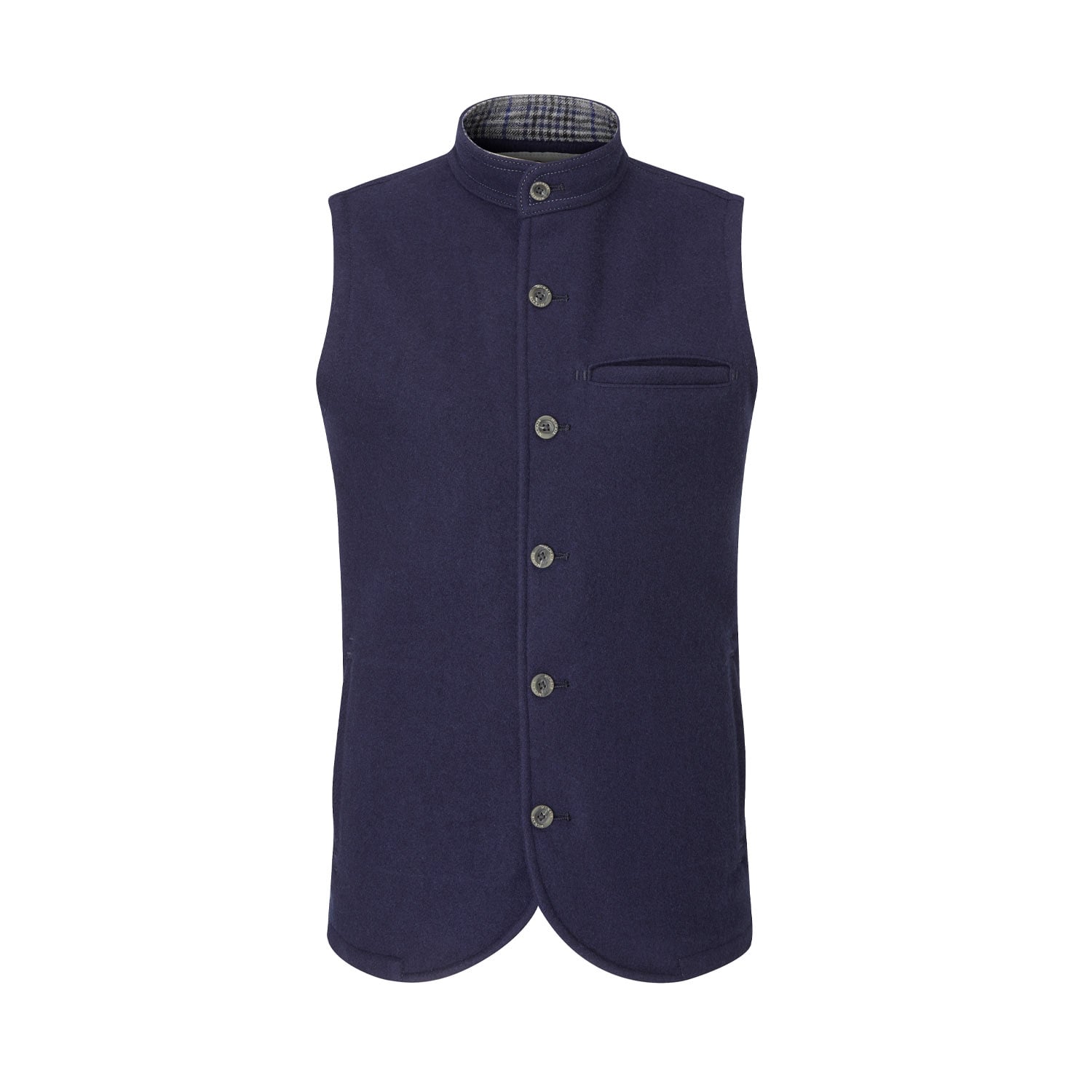 McNair merino Moonraker Gilet in Navy