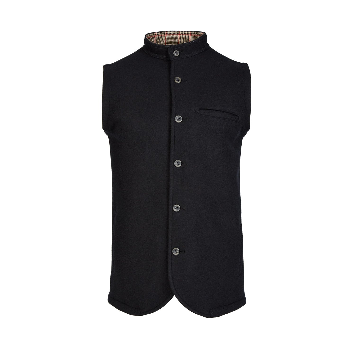 McNair heavyweight merino Valley Gilet in black