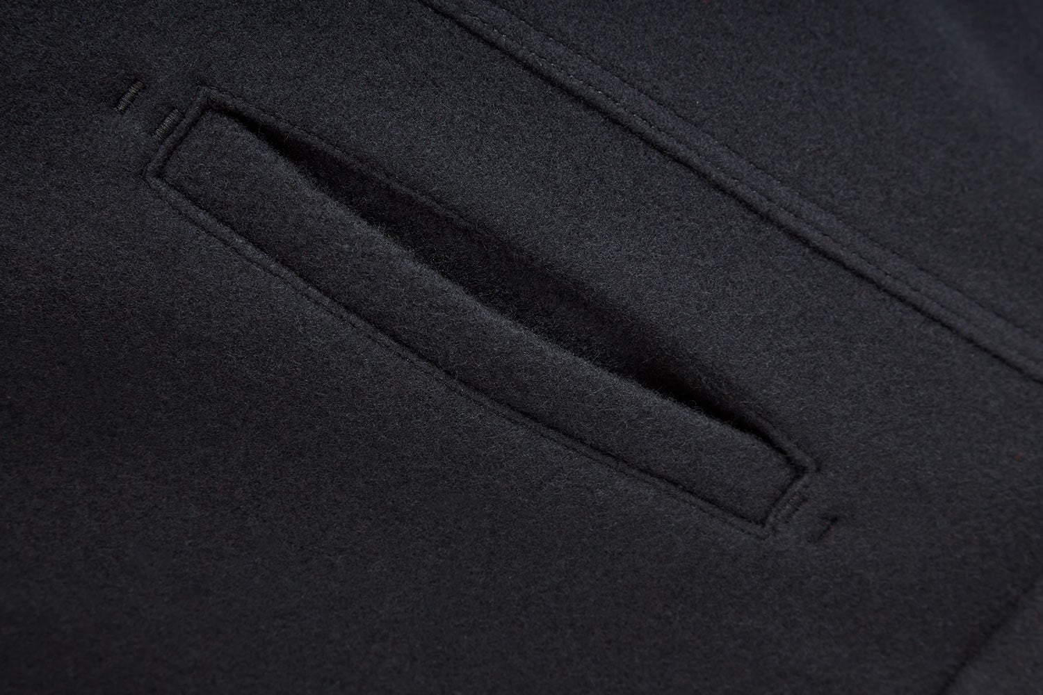 McNair heavyweight merino Valley Gilet - pocket detail