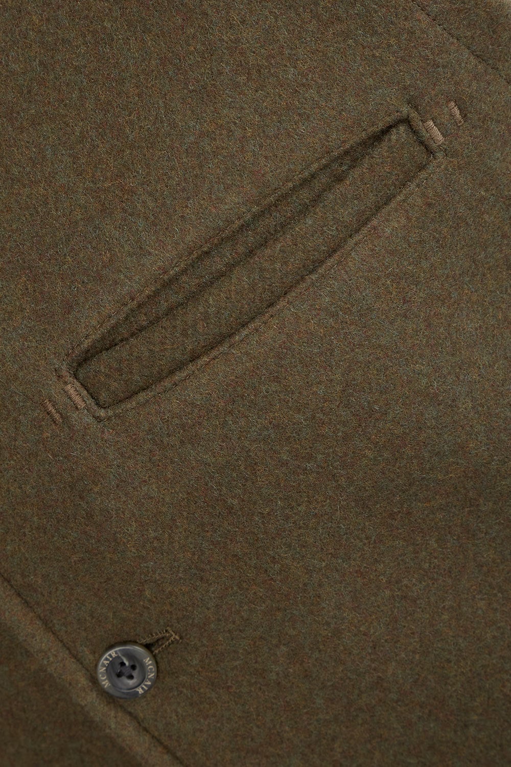 McNair heavyweight merino Valley Gilet - pocket detail