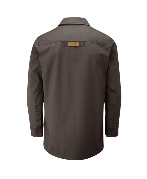 McNair men's Half Panama Jacket in Mole brown (back)