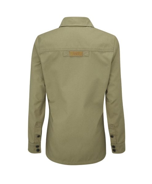 McNair women's Half Panama Jacket in Bay Leaf green (back)