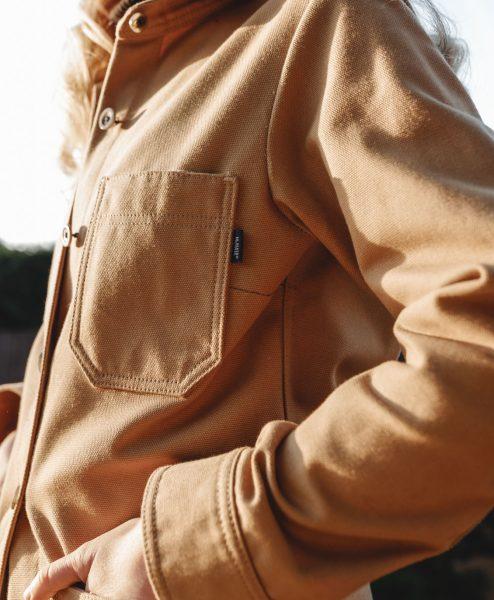 McNair women's cotton canvas Work Jacket (close up)