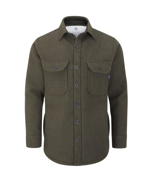 McNair men's merino Moonraker Jacket in Sage Green